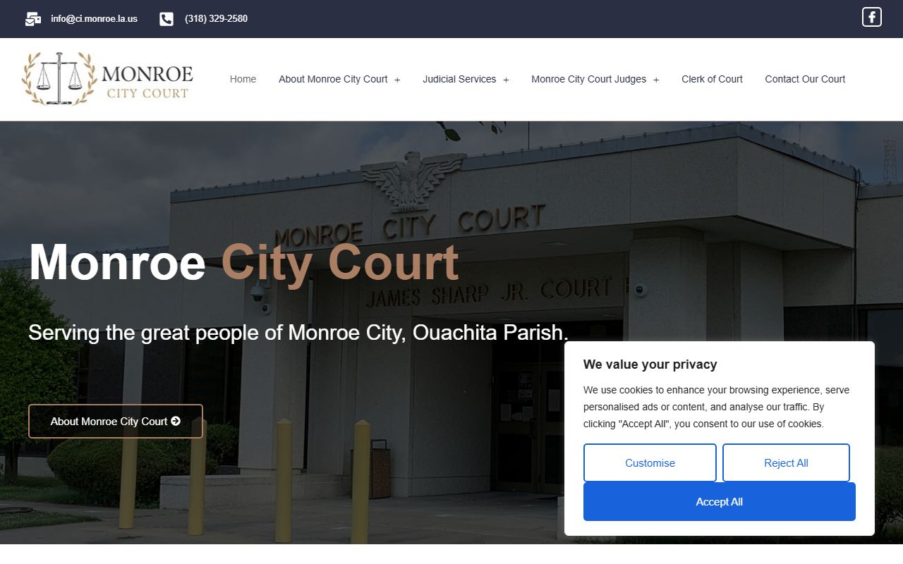 Monroe phone directory city court website