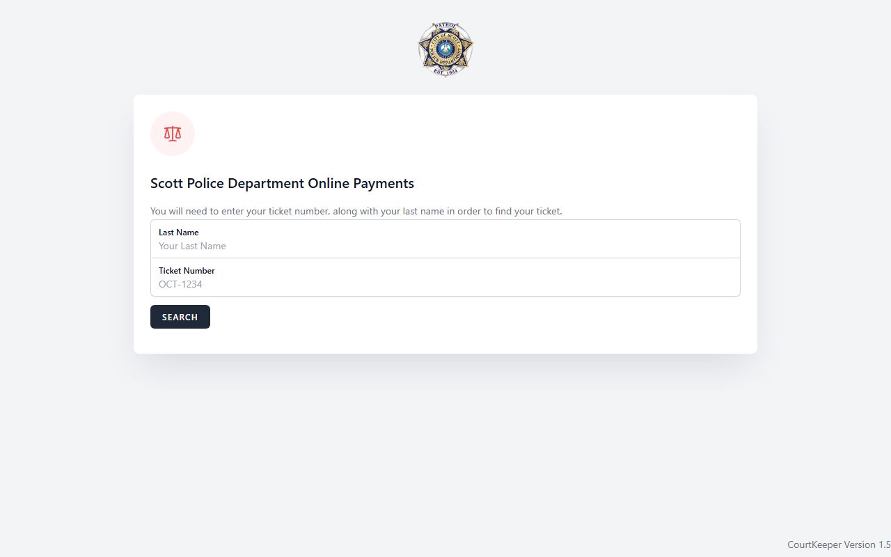 Scott phone directory city court CourtKeeper portal