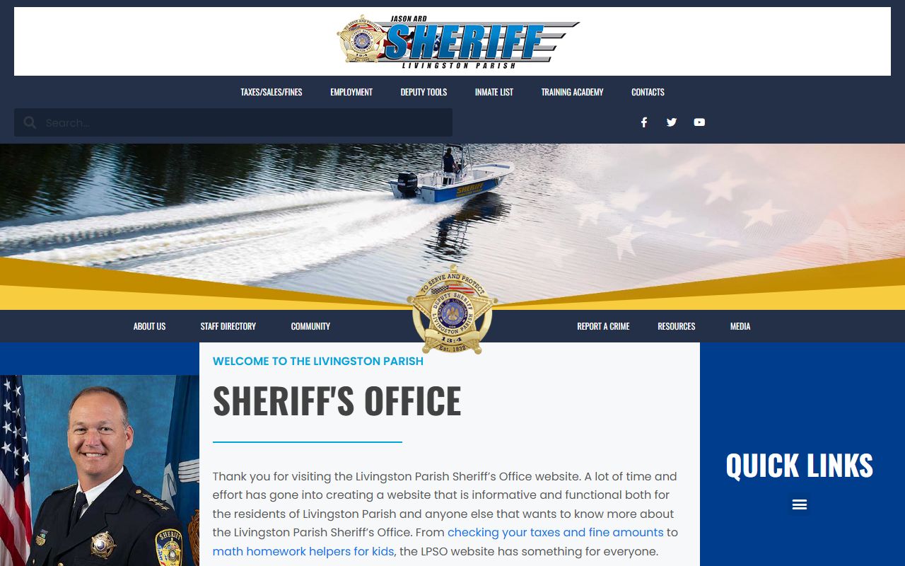 Lafayette Parish Sheriff Office phone directory and records